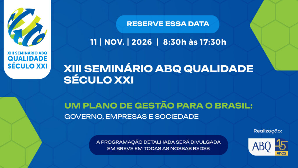 Banner XIII SEMINÁRIO ABQ QUALIDADE SÉCULO XXI